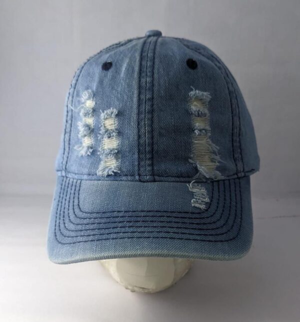 Distressed Denim Hat