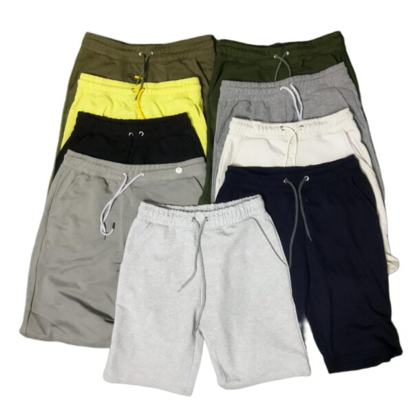 Men's Solid Terry Short Pant - MP12